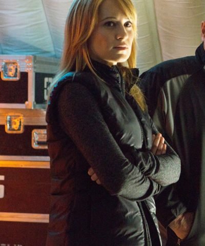 Jane Frazer Movie Ice Soldiers Camille Sullivan Black Puffer Vest