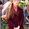 Elle Fanning A Complete Unknown Wool Coat