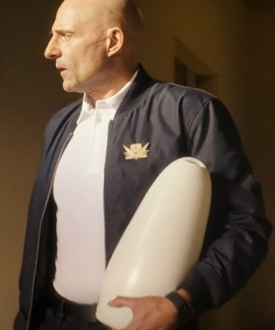 Atlas 2024 Mark Strong Black Bomber Jacket