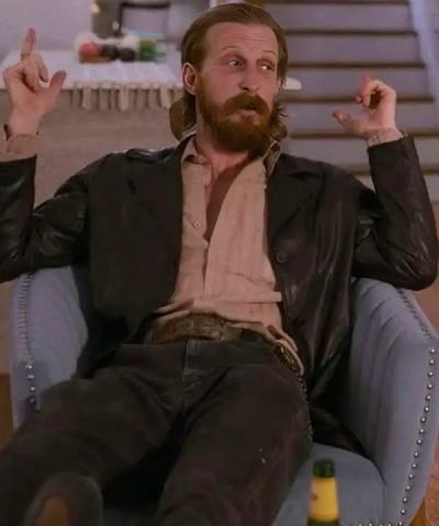 Jasper Movie Hit Man 2024 Austin Amelio Black Leather Jacket