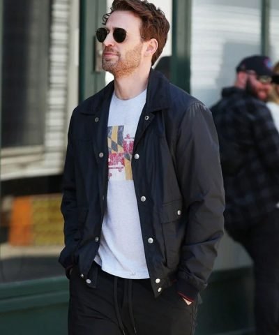 Chris Evans Materialists 2024 Blue Jacket