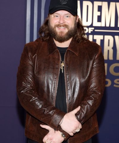 59th Annual Academy Of Country Music Awards 2024 Nate Smith Brown Leather Jacket