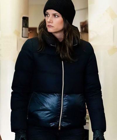 Maggie Bell TV Series FBI 2024 Missy Peregrym Black Puffer Jacket