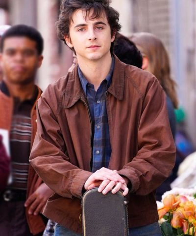 Movie A Complete Unknown Timothée Chalamet Brown Cotton Jacket