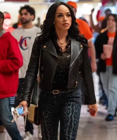 TV Series Clipped 2024 V. Stiviano Black Leather Jacket