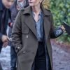 TV Series The Jetty 2024 Jenna Coleman Grey Trench Coat