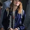 Zara Ford Movie A Family Affair 2024 Joey King Blue Varsity Bomber Jacket