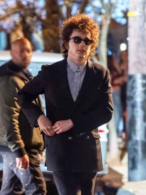 Movie A Complete Unknown Bob Dylan Black Blazer Coat