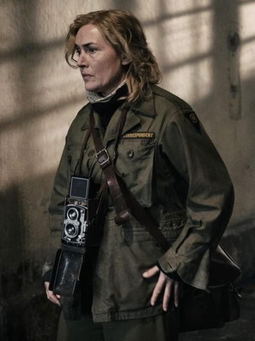 Kate Winslet Lee 2024 Green Cotton Jacket