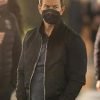 Movie The Union 2024 Mark Wahlberg Black Bomber Jacket