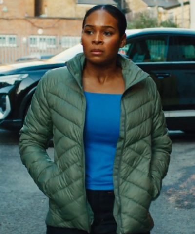 TV Series Supacell 2024 Sabrina Clarke Green Puffer Jacket