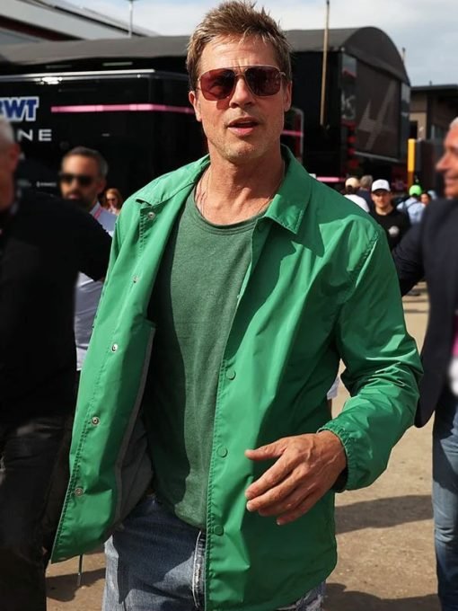 Movie F1 Grand Prix Brad Pitt Green Jacket