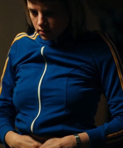 Jella Haase TV Series Kleo 2022 Kleo Blue Bomber Track Jacket