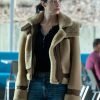 TV Series Orphan Black Echoes 2024 Krysten Ritter Brown Shearling Jacket