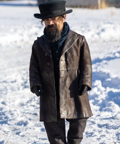 Movie The Thicket 2024 Reginald Black Leather Coat