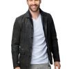 Junebug Movie 2024 Aaron O’connell Black Leather Jacket