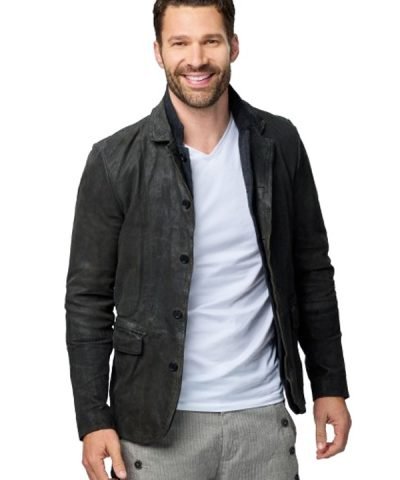 Junebug Movie 2024 Aaron O’connell Black Leather Jacket