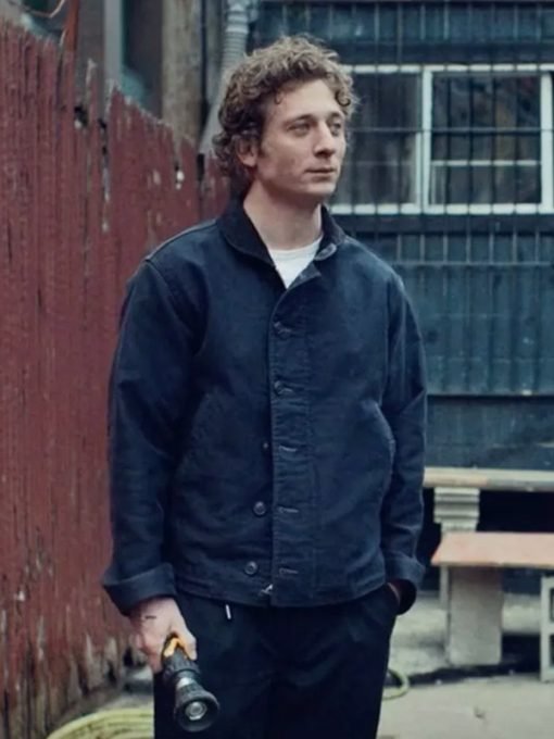 Jeremy Allen White The Bear TV Series 2024 Carmen Berzatto Blue Cotton Jacket