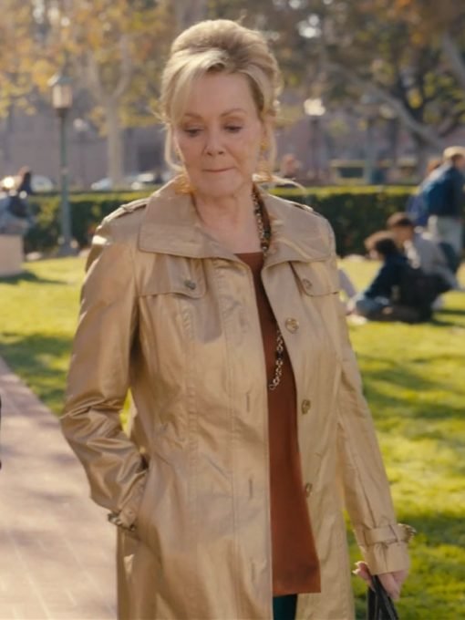 Hacks TV Series 2024 Jean Smart Golden Trench Leather Coat