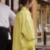 Emily Cooper Emily In Paris S04 Yellow Leather Jacket