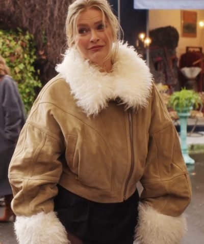 Emily In Paris S04 Camille Razat Shearling Jacket