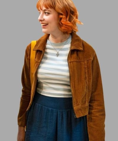 TV Series Dinosaur 2024 Kat Ronney Brown Corduroy Jacket