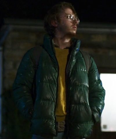 Interstate Movie 2024 Virgil Hilsher Green Puffer Jacket