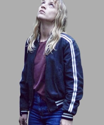 Meanwhile on Earth Movie 2024 Elsa Martens Blue Bomber Jacket