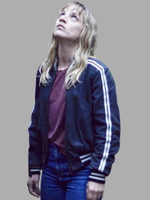 Meanwhile on Earth Movie 2024 Elsa Martens Blue Bomber Jacket