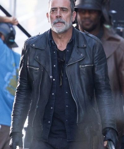 TV Series The Walking Dead Dead City S02 Negan Smith Black Leather Jacket