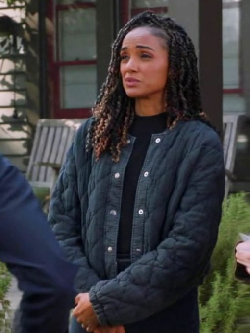 TV Series The Rookie Nyla Harper Black Quilted Jacket