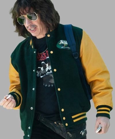 Deaner '89 Movie 2024 Dean Green and Yellow Varsity Jacket