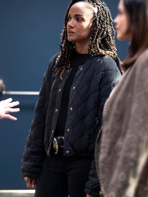 TV Series The Rookie Mekia Cox Black Quilted Jacket