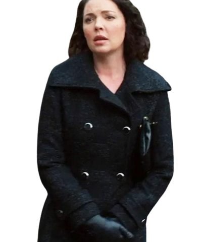 Firefly Lane Tully Hart Black Wool Coat