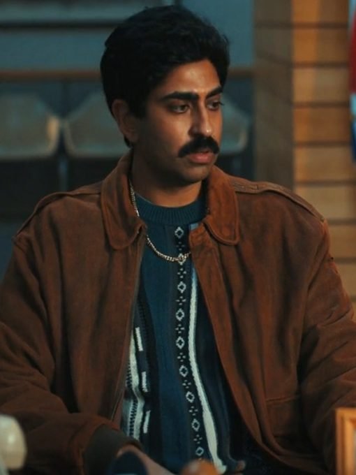 TV Series Under The Bridge Raj Masihajjar Brown Suede Leather Jacket