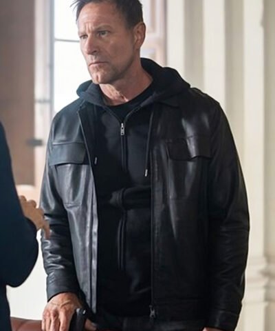 Aaron Eckhart Classified Movie Black Leather Jacket