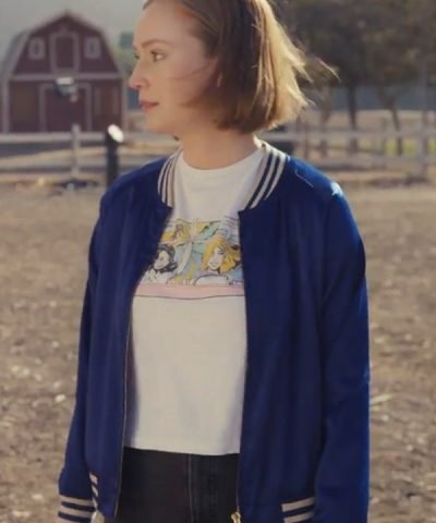 TV Series Hacks Hannah Einbinder Blue Bomber Jacket