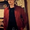 Movie Beetlejuice Beetlejuice 2024 Jeremy Red Bomber Jacket