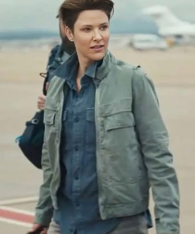 Special Ops Lioness Jill Wagner Grey Cotton Jacket