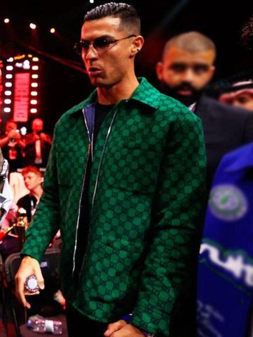 Cristiano Ronaldo Footballer Reckoning Fight Night Green Jacket