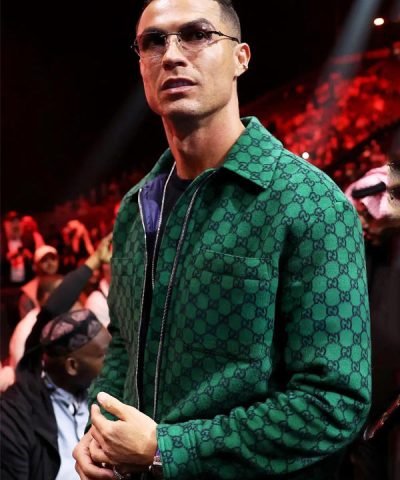 Cristiano Ronaldo Portuguese footballer Reckoning Fight Night Green Jacket