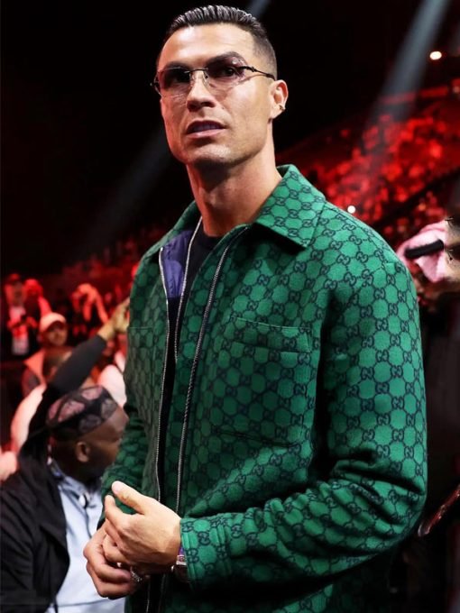 Cristiano Ronaldo Portuguese footballer Reckoning Fight Night Green Jacket