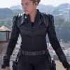 Movie Thunderbolts 2025 Yelena Belova Black Leather Costume Jacket