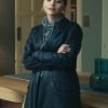 TV Series The Jetty 2024 Ember Black Leather Coat