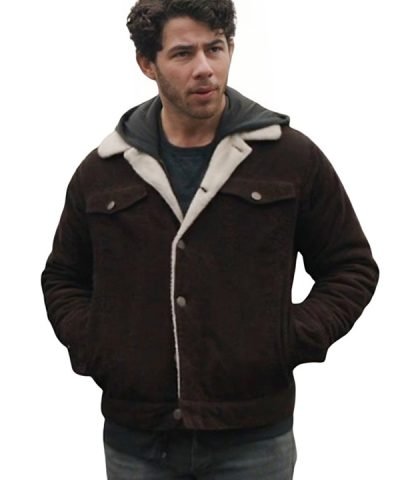 Movie The Good Half 2024 Renn Wheeland Shearling Brown Jacket