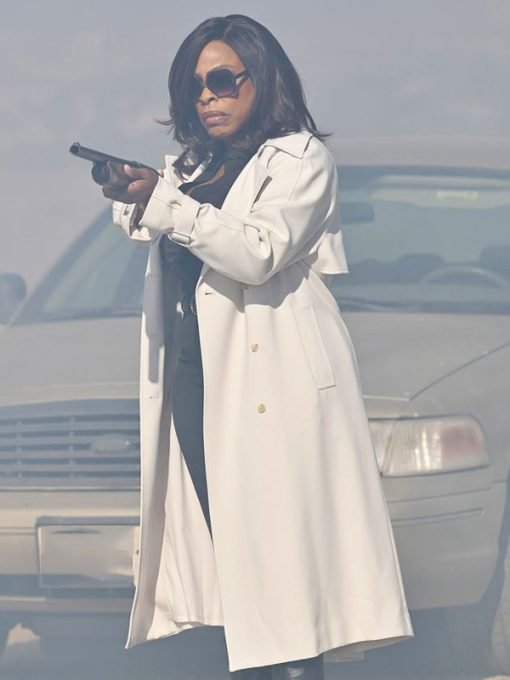 Grotesquerie TV Series 2024 Det. Lois Tryon White Trench Coat