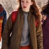 TV Series Ruby And The Well Zoe Wiesenthal Brown Quilted Jacket