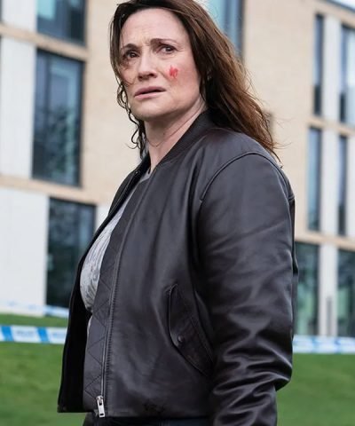 Sarah Parish Curfew S01 Black Jacket