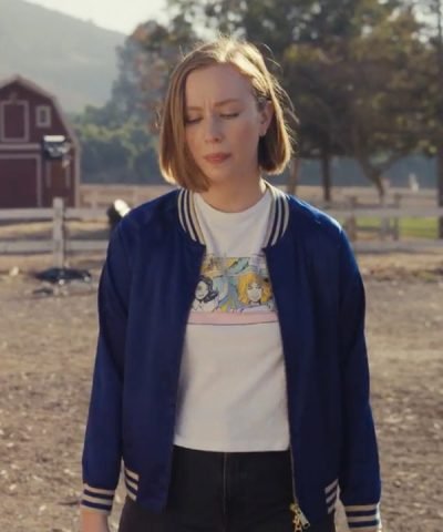 Ava Daniels Hacks S02 Blue Bomber Jacket