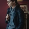 The Jetty 2024 Jenna Coleman Black Leather Coat